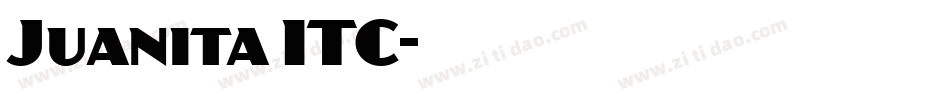 Juanita ITC字体转换